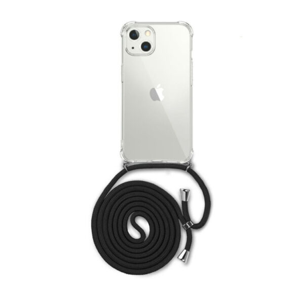 Siliconen Backcover hoesje met koord iPhone 13 1