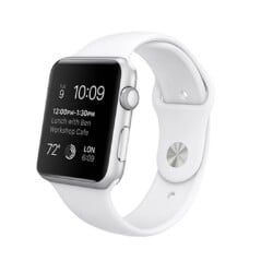 Sportbandje voor Apple Watch 1-9 en Apple Watch Ultra (1/2) series 42-44-45-49mm - Wit