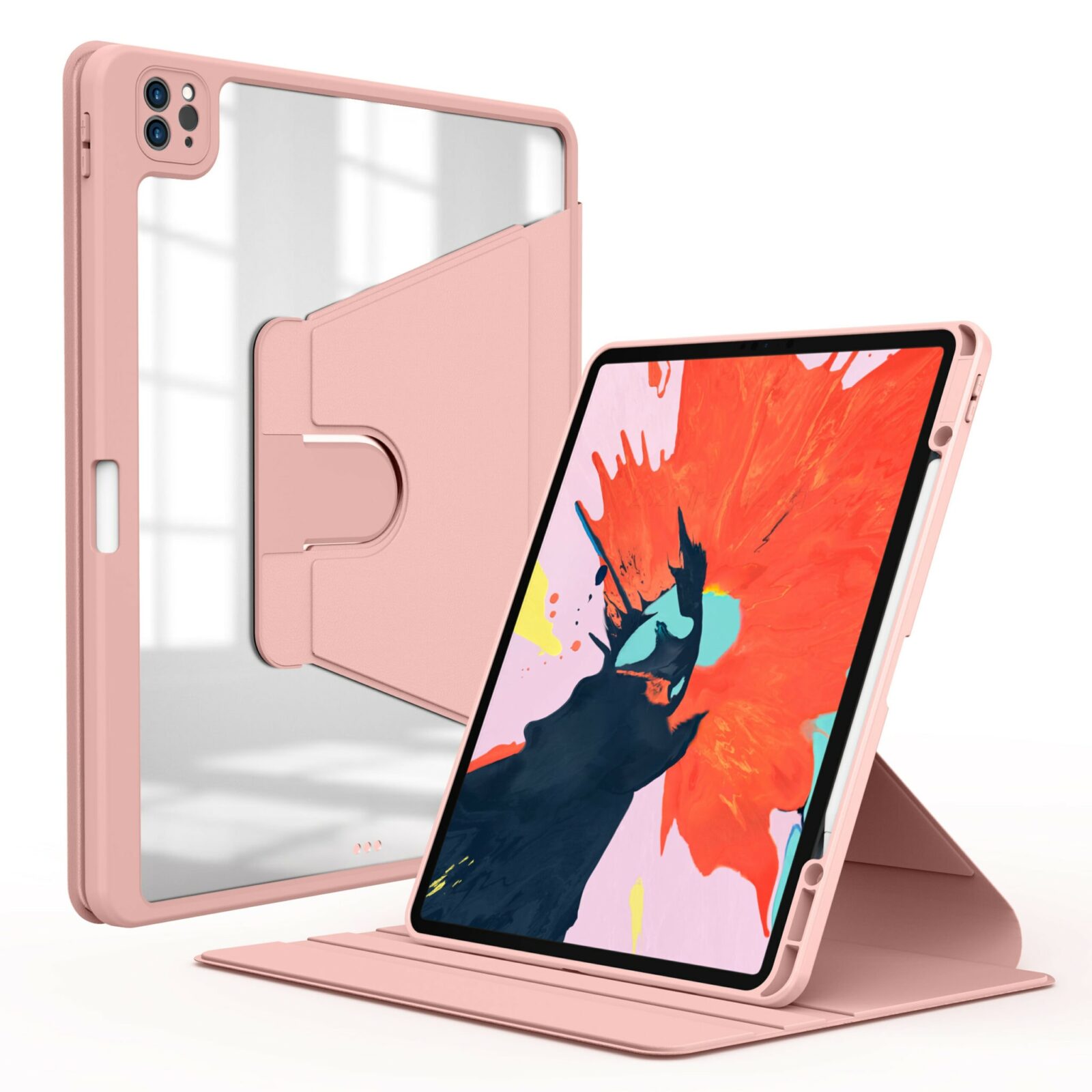 Waltz Draaibare hoes iPad Pro - Roze 1
