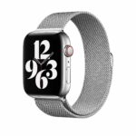 Zilverkleurig Milanees bandje voor de Apple Watch 42-44-45-49mm