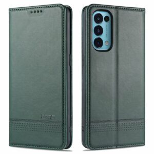 AZNS Boekmodel hoesje Oppo Find X3 lite – Oppo Reno5 5G – Groen