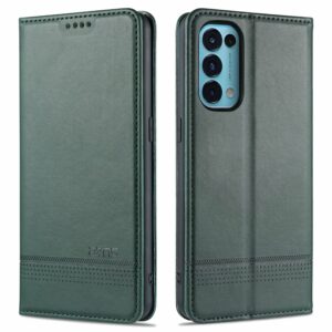 AZNS Boekmodel hoesje Oppo Find X3 lite - Oppo Reno5 5G - Groen 1