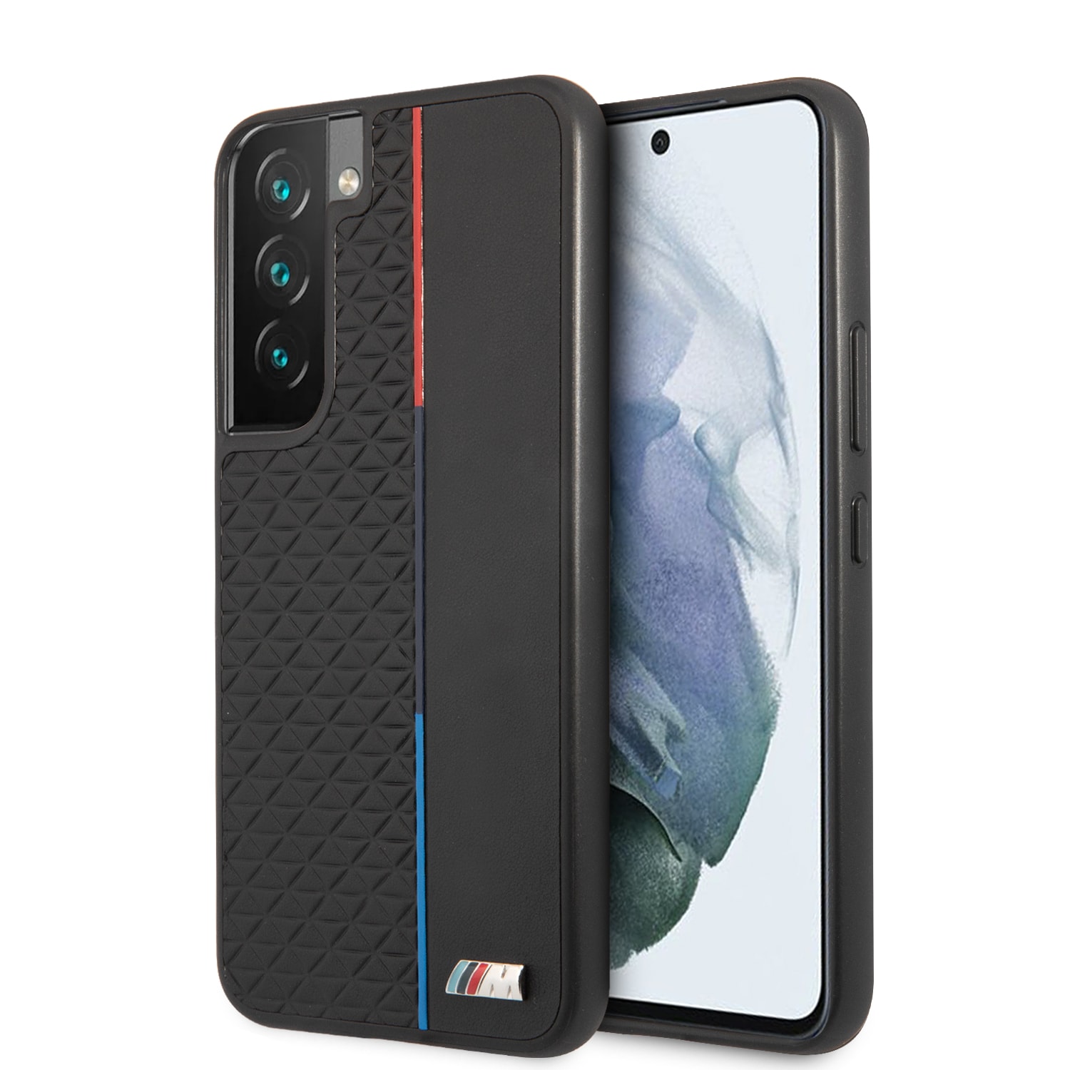 BMW Triangles Tricolor Backcover Samsung Galaxy S22 hoesje 1