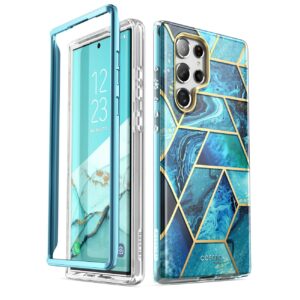 Cosmo 360 hoesje met screenprotector Samsung S22 Ultra – Ocean