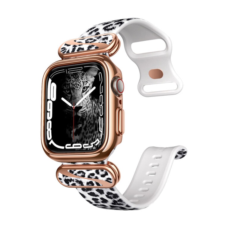 Cosmo Apple Watch 44-45mm bandje - Luipaard