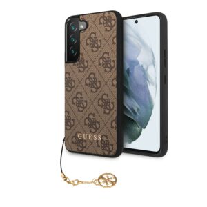 Guess Charms Samsung Galaxy S22 hoesje - Bruin 1