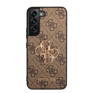 Guess Golden Logo Samsung Galaxy S22 hoesje - Bruin 3