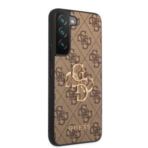 Guess Golden Logo Samsung Galaxy S22 hoesje - Bruin 4