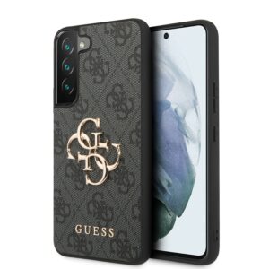 Guess Golden Logo Samsung Galaxy S22 hoesje - Grijs 1