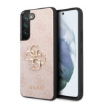 variatie Guess Golden Logo Samsung Galaxy S22 Plus hoesje – Roze