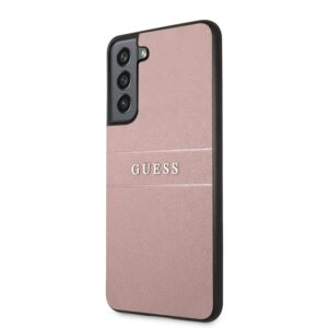 Guess Saffiano PU leren Backcover Samsung Galaxy S21 FE - Roze 2