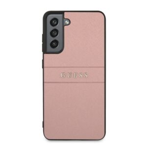 Guess Saffiano PU leren Backcover Samsung Galaxy S21 FE - Roze 3