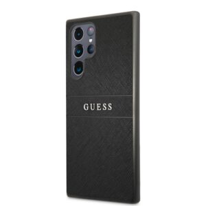 Guess Saffiano PU leren Backcover Samsung Galaxy S22 Ultra - Zwart 2