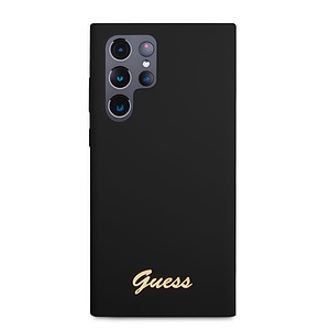 Guess Siliconen hoesje Samsung Galaxy S22 Ultra - Zwart 3