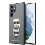 variatie Karl Lagerfeld Saffiano K&C Samsung Galaxy S22 Ultra – Grijs