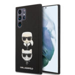 variatie Karl Lagerfeld Saffiano K&C Samsung Galaxy S22 Ultra – Zwart