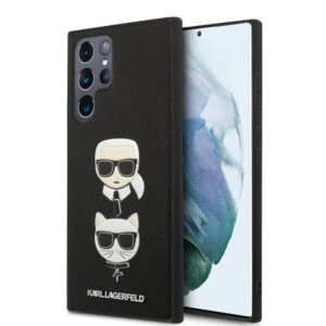 Karl Lagerfeld Saffiano K&C Samsung Galaxy S22 Ultra - Zwart 1