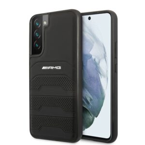 Mercedes AMG Genuine Leather Perforated Samsung S22 hoesje