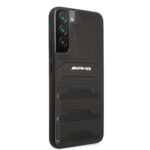 Mercedes AMG Genuine Leather Perforated Samsung S22 hoesje