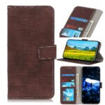 variatie Samsung Galaxy A33 5G hoesje – Krokodillenprint Bruin