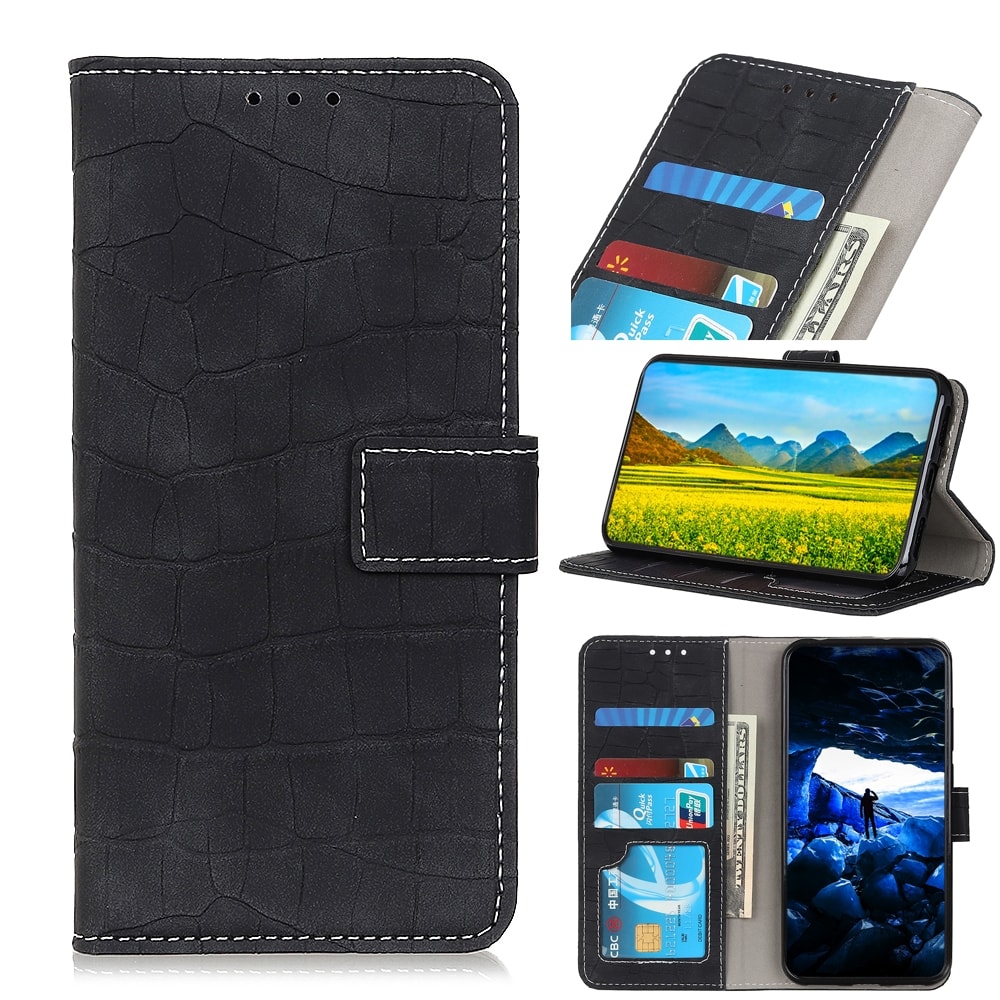 Samsung Galaxy A33 5G hoesje - Krokodillenprint Zwart 1