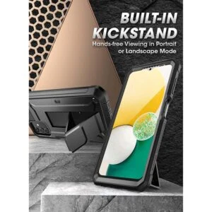 Supcase 360 Backcase met screenprotector Samsung A13 - Zwart 3