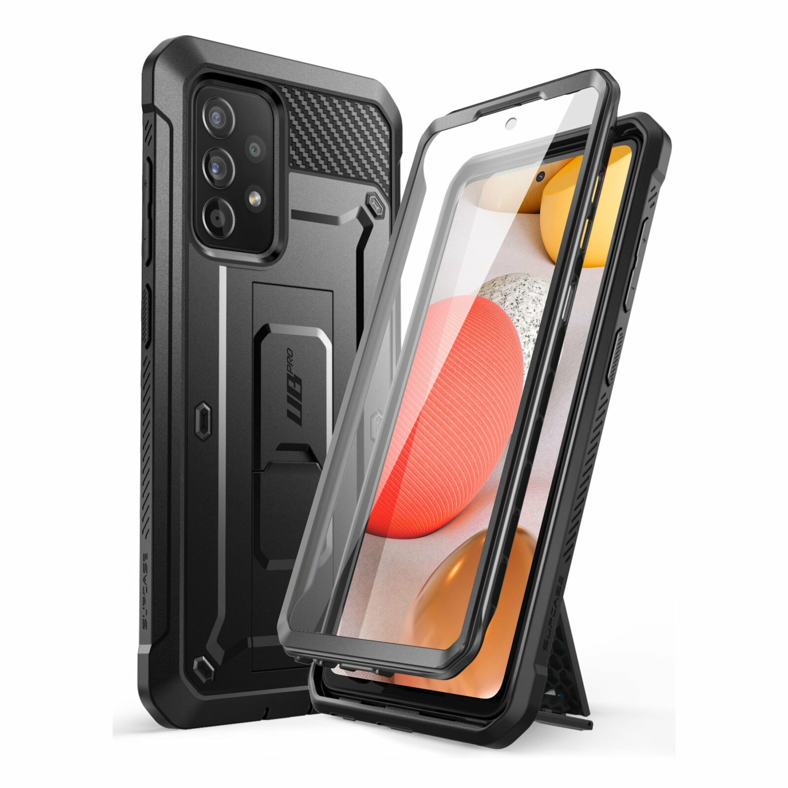 Supcase 360 Backcase met screenprotector Samsung A33 - Zwart 1