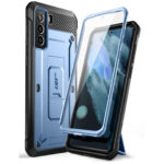 variatie Supcase 360 Backcase met screenprotector Samsung S21 FE – Blauw