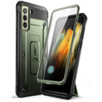 variatie Supcase 360 Backcase met screenprotector Samsung S21 FE – Groen