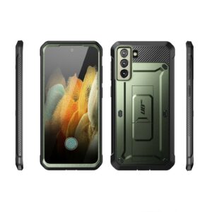 Supcase 360 Backcase met screenprotector Samsung S21 FE - Groen 2