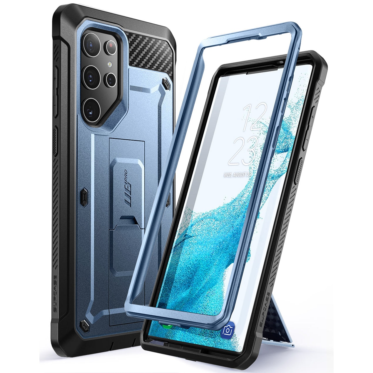 Supcase Backcase hoesje Samsung Galaxy S22 Ultra - Blauw 1