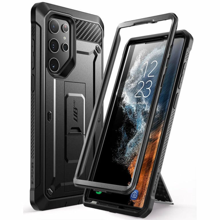 Supcase Backcase hoesje Samsung Galaxy S23 Ultra - Zwart