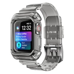 Supcase UB Pro Apple Watch 360 bandje 44-45mm - Transparant