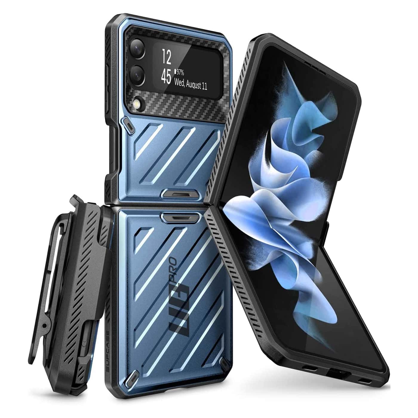 Supcase UB Pro Samsung Galaxy Z Flip 3 Hoesje - Blauw