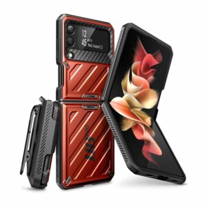 Supcase UB Pro Samsung Galaxy Z Flip 3 Hoesje – Rood