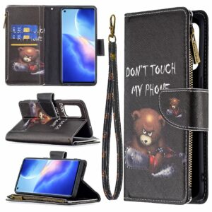 Wallet hoesje Oppo Find X3 lite – Oppo Reno5 5G – Beer