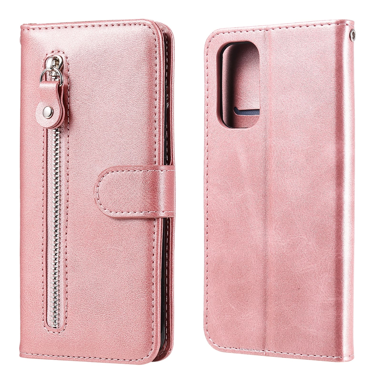 Wallet hoesje Oppo Find X3 lite - Oppo Reno5 5G - Rosegoud