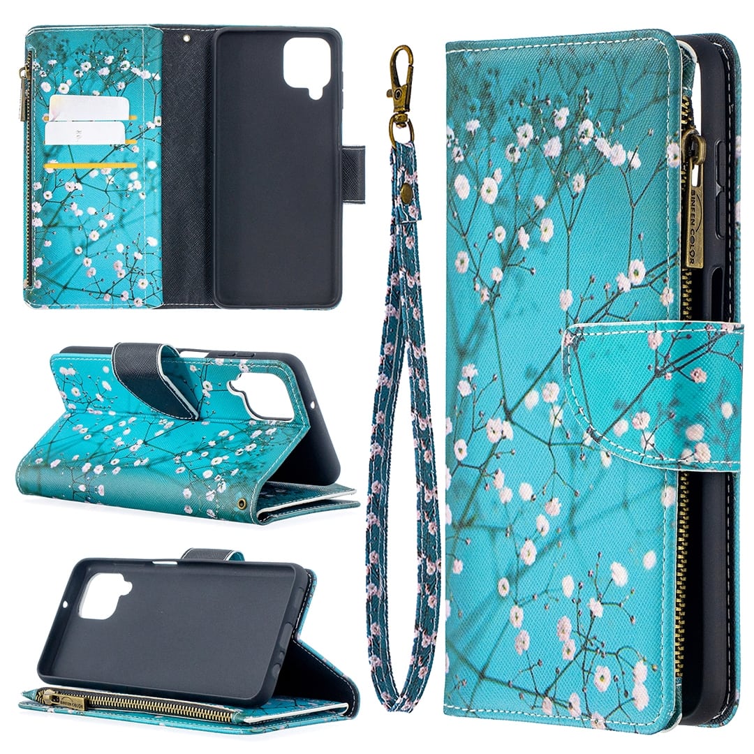 Wallet hoesje Samsung Galaxy A12 - Japanse sierkers