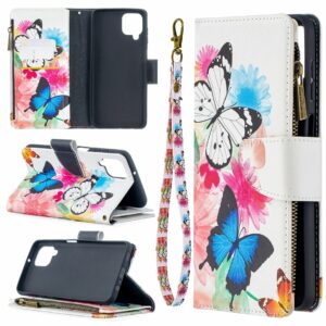 Wallet hoesje Samsung Galaxy A12 – Vlinder
