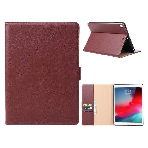 Premium Leren Boekmodel hoes iPad 9 - iPad 8 - iPad 7 - Wijnrood.JPG