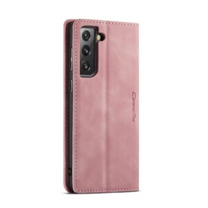 CaseMe Retro boekmodel hoesje Samsung S21 Roze 4