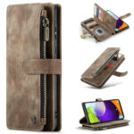variatie CaseMe Samsung Galaxy A52 / A52s wallet hoesje – Bruin