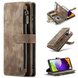 CaseMe Samsung Galaxy A52 A52s wallet hoesje - Bruin 1