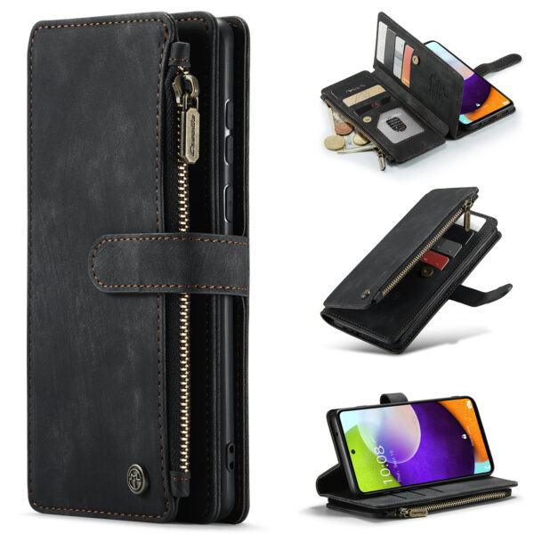 CaseMe Samsung Galaxy A53 wallet hoesje - Zwart
