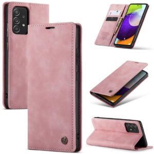 Caseme Retro boekmodel hoesje Samsung A52s – A52 Roze