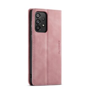 Caseme Samsung A33 5G hoesje - Retro Boekmodel Roze 4