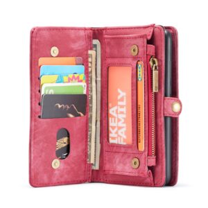 Caseme Samsung Galaxy A53 hoesje - Vintage Portemonnee Rood 3