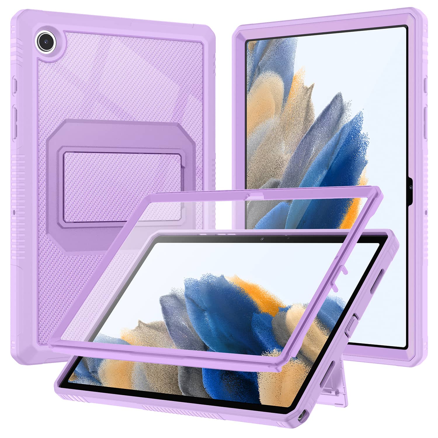 Fullcover hoes Samsung Tab A8 - 10.5 inch - Lilac 1