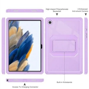 Fullcover hoes Samsung Tab A8 - 10.5 inch - Lilac 2