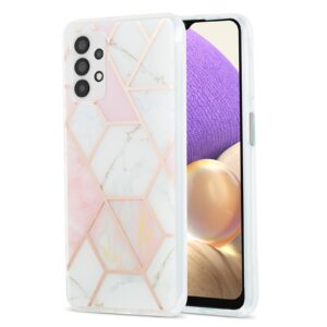 Marmer backcover hoesje Samsung Galaxy A13 4G – Wit roze